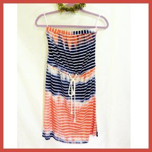 St. Tropez Tie-Dye Effect Sleeveless dress
